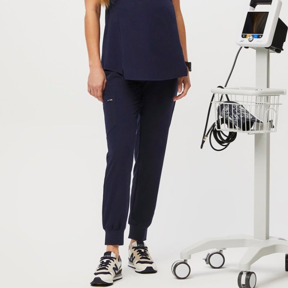 Figs Zamora Maternity Scrubs Small Navy Blue